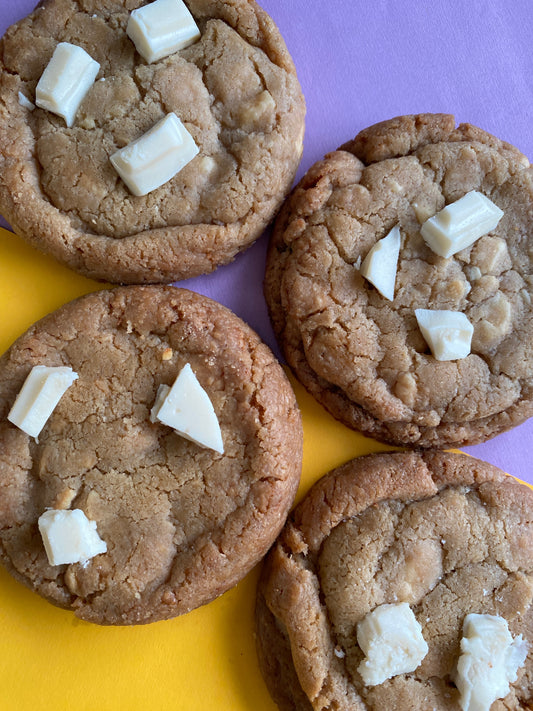 Browned Butter white chocolate chip cookie