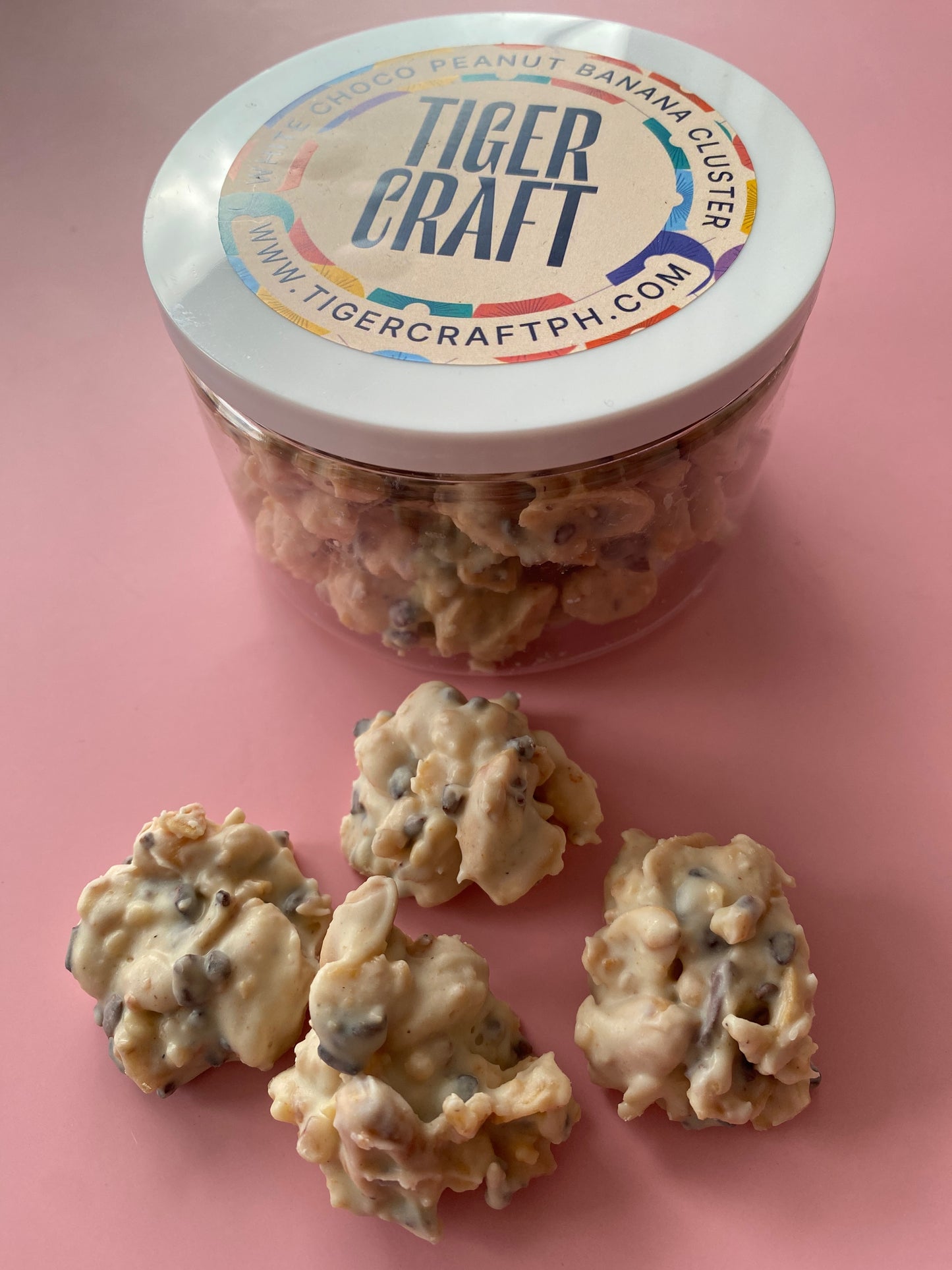 White Chocolate Peanut Banana Cluster