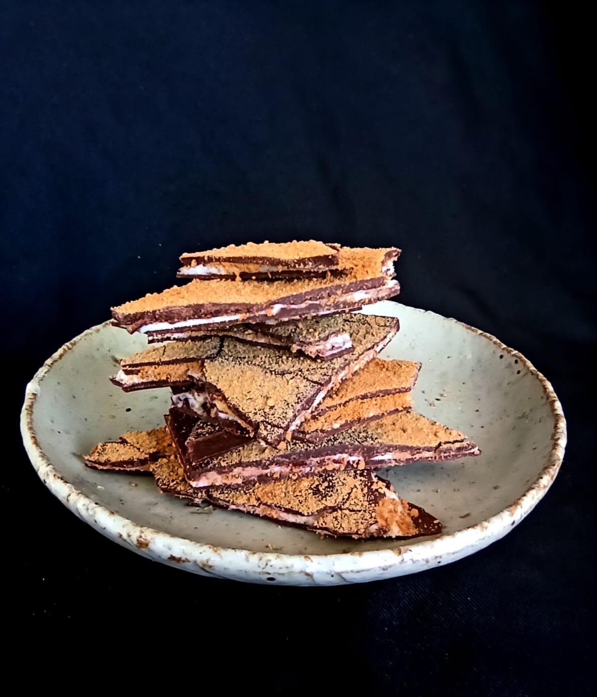 Dark Chocolate Bark S'mores Front View